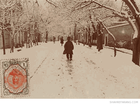 Alao-Ddowleh Avenue in Winter, about 1910