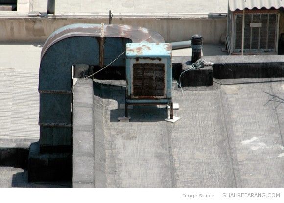 بر پشت بام های تهران