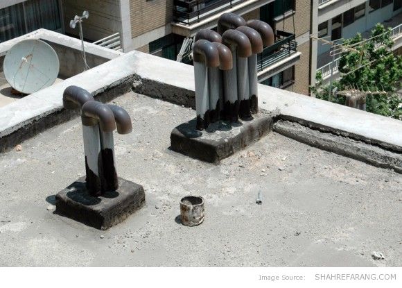 بر پشت بام های تهران