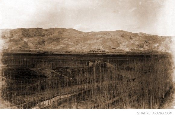 Baghe Takht and Baba Kouhi, Photo by A.H.P. Hotz, 1894. Courtesy of Nationale bibliotheek van Nederland. Baghe Takht, Shiraz