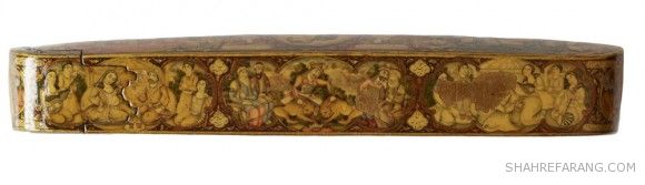 قلمدان با تصاویری از هفت پیکر نظامی قلمدان با تصاویری از هفت پیکر نظامی