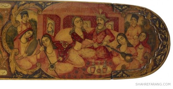 قلمدان با تصاویری از هفت پیکر نظامی قلمدان با تصاویری از هفت پیکر نظامی