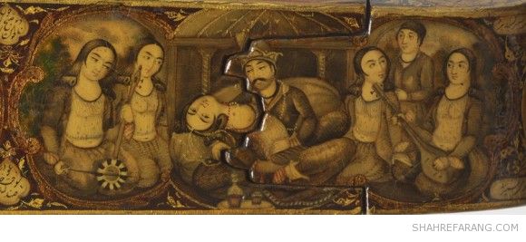 قلمدان با تصاویری از هفت پیکر نظامی قلمدان با تصاویری از هفت پیکر نظامی