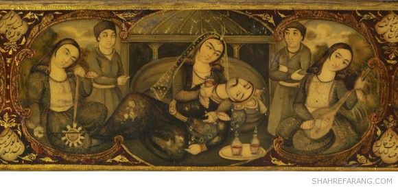 قلمدان با تصاویری از هفت پیکر نظامی قلمدان با تصاویری از هفت پیکر نظامی