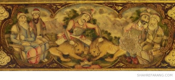 قلمدان با تصاویری از هفت پیکر نظامی قلمدان با تصاویری از هفت پیکر نظامی