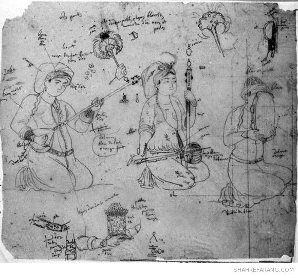 زنان ایرانی، طراحی از ژان آگوست دمینیک انگر