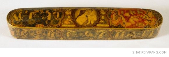 قلمدان با تصاویری از هفت پیکر نظامی قلمدان با تصاویری از هفت پیکر نظامی