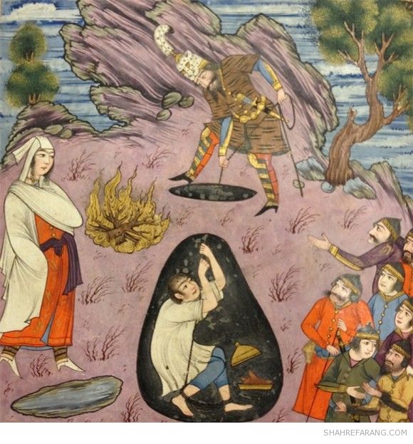 رستم بیژن را از چاه می رهاند