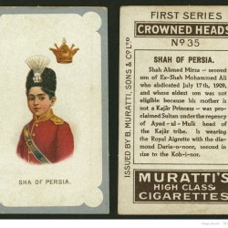 Crowned heads, Sha of Persia