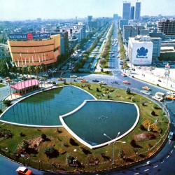 Tehran’s Valiahd Square (now ‘Valiasr’) seen from the north-east
