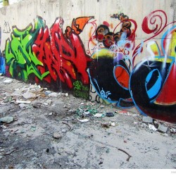 Graffiti on Tehran canal walls (8)