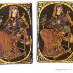Iranian Laquer Playing Cards, half 19th century