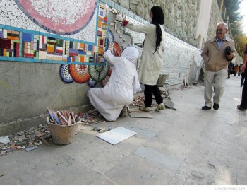 Mosaic Decorating in San'at Square (3)